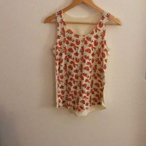 White and orange fox shirt